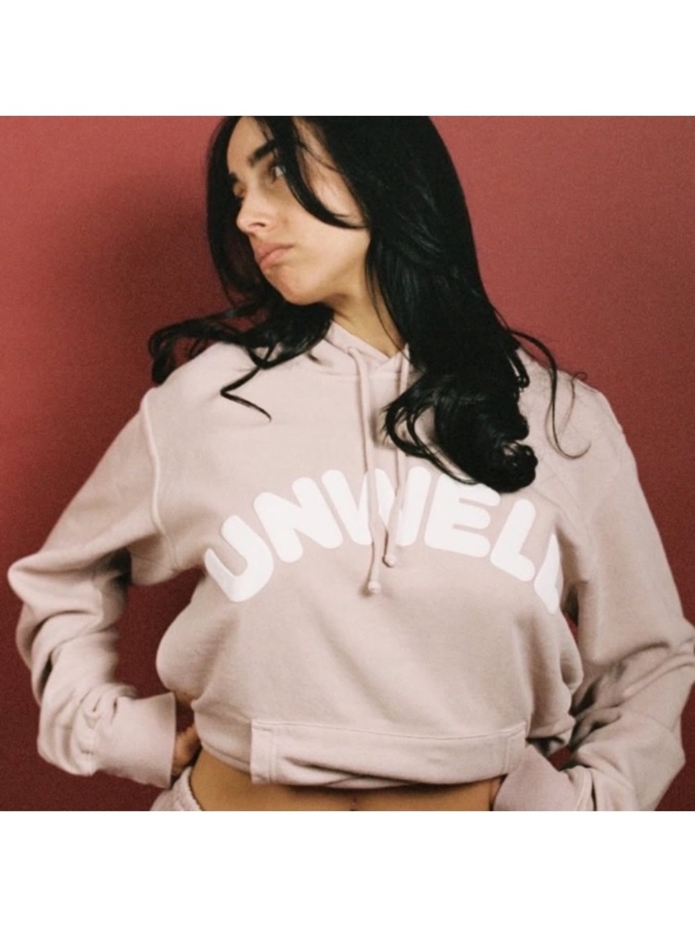 Call Her Daddy Unwell Pastel Blush Pink Hoodie Sweatshirt Barstool Sports